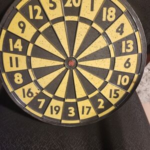 Yellow & Black Electronic Dartboard for Home Games